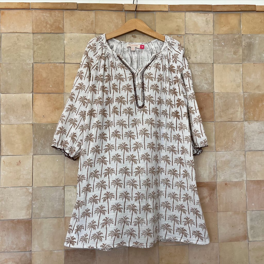 Pink Chicken "Ava" Palmtree Tunic Dress Size (8)